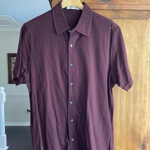 Calvin Klein Textured Short Sleeved Shirt